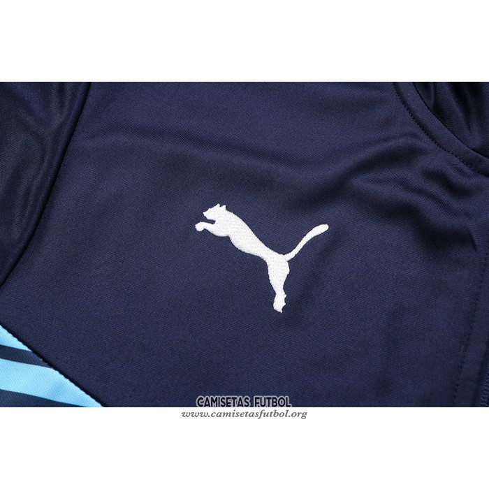 Chandal de Chaqueta del Olympique Marsella Nino 2022/2023 Azul Oscuro